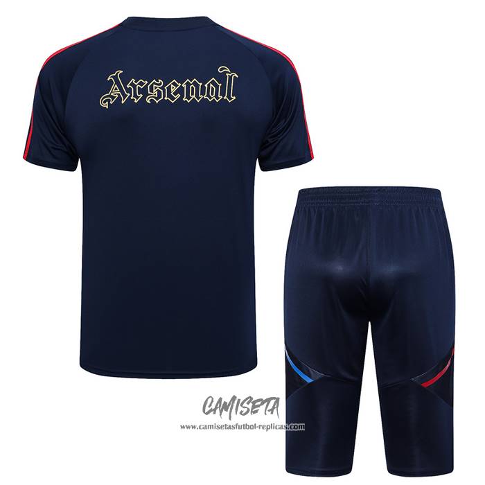 Chandal del Arsenal 2023-2024 Manga Corta Azul - Pantalon Corto